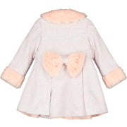 Girls Dress and Jacket Set with Faux Fur
