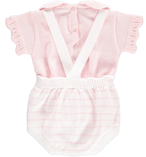 Pink Knitted Shortie Set