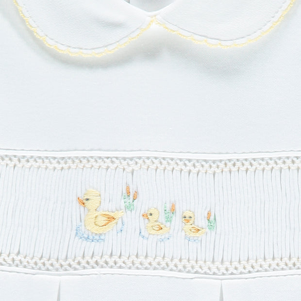 Unisex Babygrow Ducks Hand-Embroidered