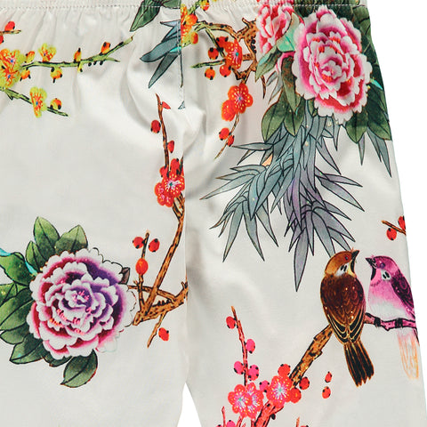 Girls Blouse and Trousers Floral Bird Print Set