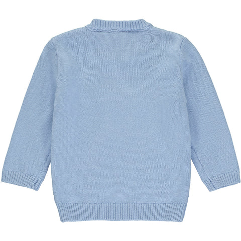 Baby Boys Light Blue Knitted Jumper
