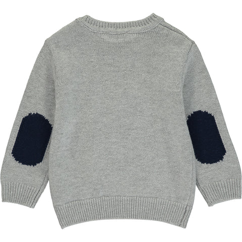 Baby Boy Grey Cotton Jumper