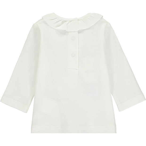 Baby Girl Ivory Cotton Top
