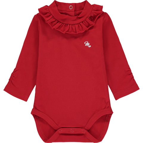 Baby Girl Red Bodysuit