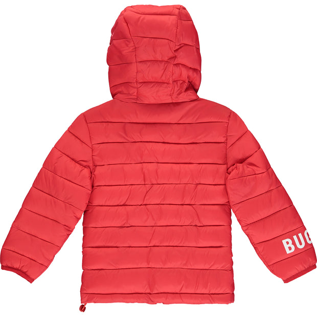 Boys Red Padded Puffer Jacket