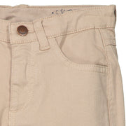 Boys Light Brown Cotton Trousers