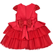 Red Tulle & Sequin Girl Dress