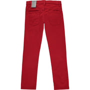 Boys Red Cotton Trousers
