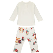 Baby Girl Teddy Bear Cotton Outfit Set