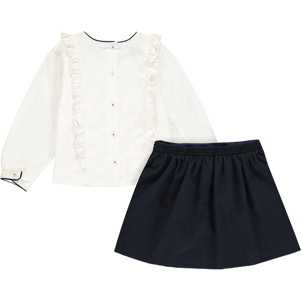 Girls Top and Skirt Outfit Set