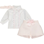 Baby Girl Cotton 3 Piece Outfit Set