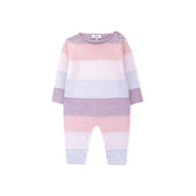 Baby Girl Pink Knitted Babygrow