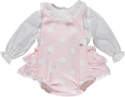 Baby Girl White and Pink 2 Piece Outfit Set