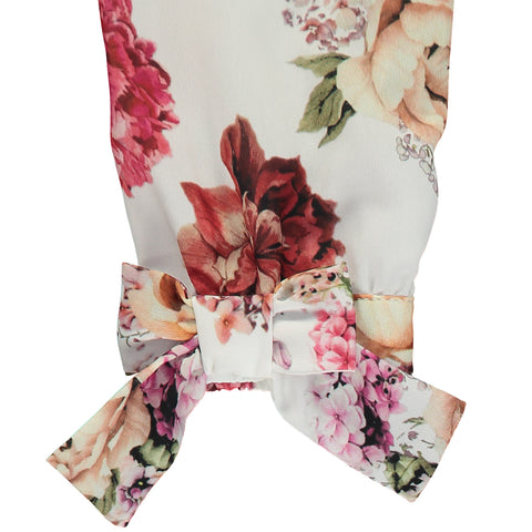 Girl Ivory Floral Blouse