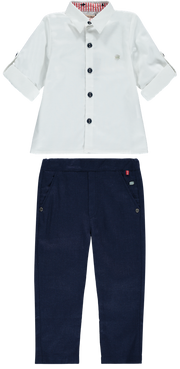 Boys Set White Shirt and Trousers