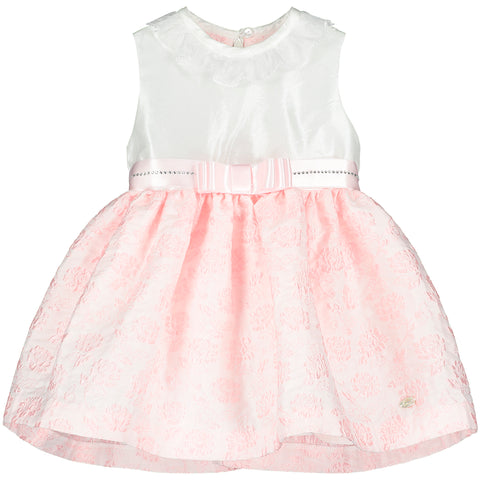 Girl Pink and White Party Dress