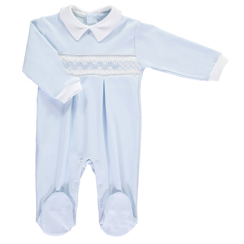 Boys Traditional Smocked Babygrow