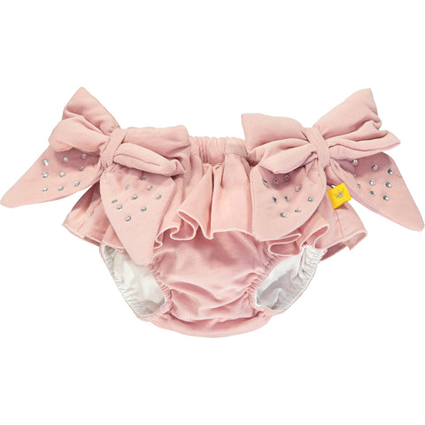 Baby Girl Bodysuit and Pink Cotton Bloomers Set
